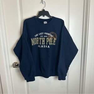 Sweatshirt the last frontier North Pole Alaska